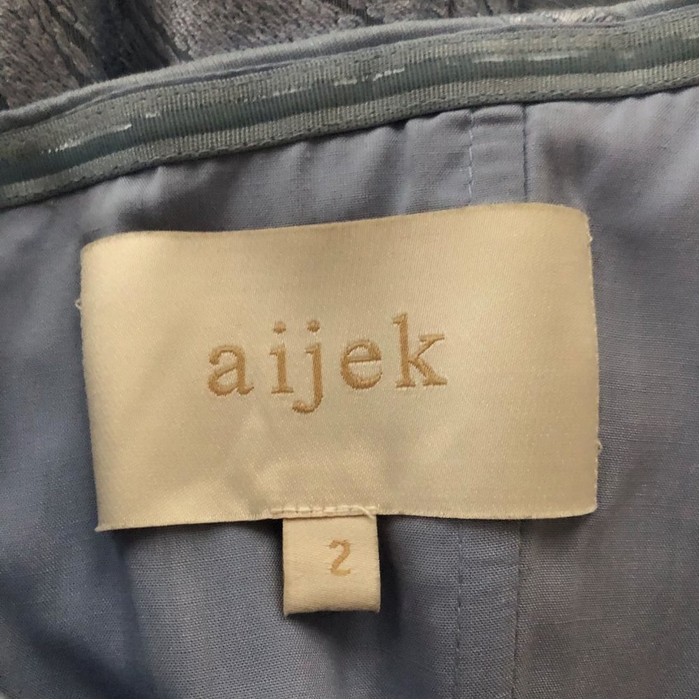 Anthropologie Aijek Blue Natalia Embroidered Jumpsuit size 2 - Picture 3 of 3